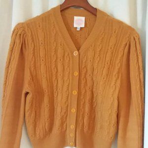 Emmy Design Sweden Ice Skater cardigan mustard 14/16